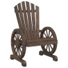 Chaises de jardin Adirondack lot de 4 bois de sapin massif 