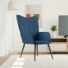 Chaise de relaxation Bleu Tissu 