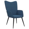 Chaise de relaxation Bleu Tissu 