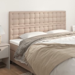 Têtes de lit 4 pcs Cappuccino 100x5x78/88 cm Similicuir 