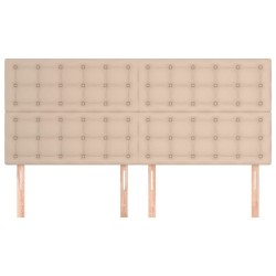 Têtes de lit 4 pcs Cappuccino 100x5x78/88 cm Similicuir 