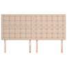 Têtes de lit 4 pcs Cappuccino 100x5x78/88 cm Similicuir 