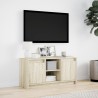 Meuble TV avec LED chêne sonoma 100x34x50 cm bois d'ingénierie 