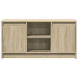 Meuble TV avec LED chêne sonoma 100x34x50 cm bois d'ingénierie 