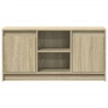 Meuble TV avec LED chêne sonoma 100x34x50 cm bois d'ingénierie 