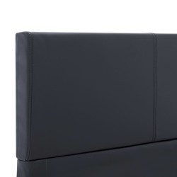 Cadre de lit sans matelas noir similicuir 90x200 cm 