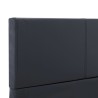 Cadre de lit sans matelas noir similicuir 90x200 cm 