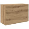 Armoire murale de bain chêne artisanal bois d'ingénierie 