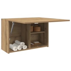 Armoire murale de bain chêne artisanal bois d'ingénierie 
