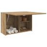 Armoire murale de bain chêne artisanal bois d'ingénierie 