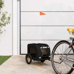 Remorque de vélo pour animaux de compagnie noir 