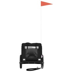 Remorque de vélo pour animaux de compagnie noir 