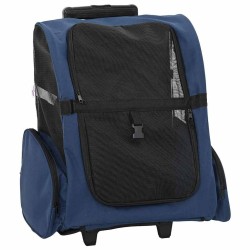 Chariot pour animaux de compagnie 3 en 1 Design Bleu 48 x 32 x 57 cm Tissu Oxford 