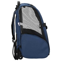 Chariot pour animaux de compagnie 3 en 1 Design Bleu 48 x 32 x 57 cm Tissu Oxford 