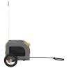 Remorque de vélo pour animaux de compagnie jaune et gris 