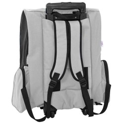 Chariot pour animaux de compagnie 3 en 1 Gris 48 x 32 x 57 cm Tissu Oxford 