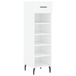 Armoire à chaussures blanc 30x35x105 cm bois d'ingénierie 