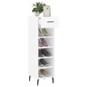 Armoire à chaussures blanc 30x35x105 cm bois d'ingénierie 