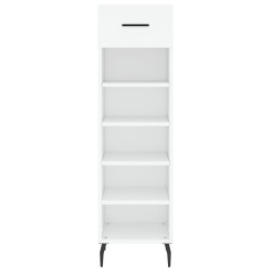 Armoire à chaussures blanc 30x35x105 cm bois d'ingénierie 