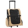 Chariot pour animaux de compagnie 3 en 1 Design Sable 48 x 32 x 57 cm Tissu Oxford 