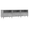 Meuble TV gris béton 150x30x44,5 cm bois d'ingénierie 