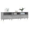 Meuble TV gris béton 150x30x44,5 cm bois d'ingénierie 