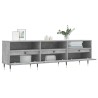 Meuble TV gris béton 150x30x44,5 cm bois d'ingénierie 