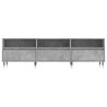 Meuble TV gris béton 150x30x44,5 cm bois d'ingénierie 