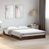 Cadre de lit sans matelas chêne marron 120x190 cm 