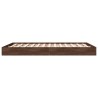 Cadre de lit sans matelas chêne marron 120x190 cm 