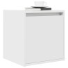 Tables de chevet murales 2 pcs blanc 38x34x40 cm 