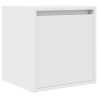 Tables de chevet murales 2 pcs blanc 38x34x40 cm 