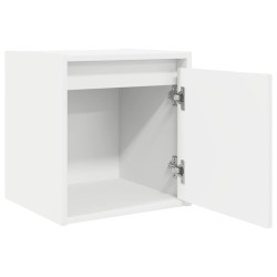 Tables de chevet murales 2 pcs blanc 38x34x40 cm 
