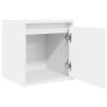 Tables de chevet murales 2 pcs blanc 38x34x40 cm 