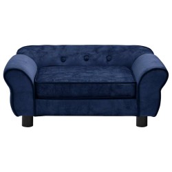 Canapé pour chien Bleu 72x45x30 cm Peluche 