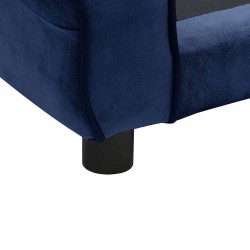Canapé pour chien Bleu 72x45x30 cm Peluche 