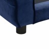 Canapé pour chien Bleu 72x45x30 cm Peluche 