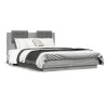 Cadre de lit sans matelas sonoma gris 135x190 cm 