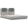 Cadre de lit sans matelas sonoma gris 135x190 cm 