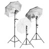 Kit de studio photo avec éclairage et toile de fond 