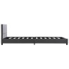 Cadre de lit sans matelas gris similicuir 90x200 cm 