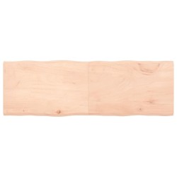 Dessus de table bois massif non traité bordure assortie 