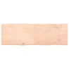 Dessus de table bois massif non traité bordure assortie 