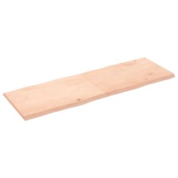 Dessus de table bois massif non traité bordure assortie 
