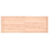 Dessus de table bois massif non traité bordure assortie 