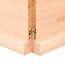 Dessus de table bois massif non traité bordure assortie 