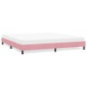Cadre de lit sans matelas rose 180x220 cm velours 