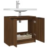 Armoire de bain Chêne fumé 64,5x33,5x59 cm Bois d'ingénierie 