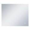 Miroir mural à LED de salle de bain et capteur tactile 60x50 cm 