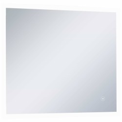 Miroir mural à LED de salle de bain et capteur tactile 60x50 cm 